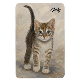 Tabby Kattunge Magnet