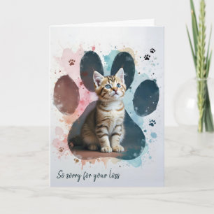 Tabby Kattunge Sörjer Sympati Kort