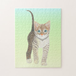 Tabby Kitten 11x14 Puzzle Pussel