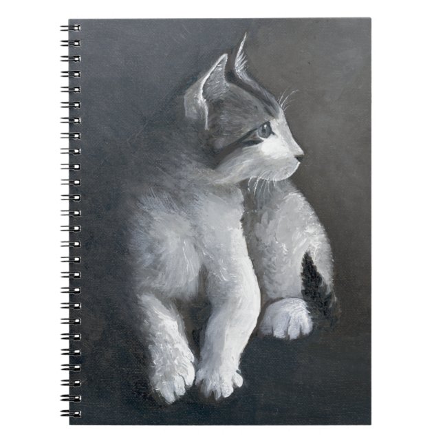 Tabby Kitten Anteckningsbok Med Spiral (Framsidan)