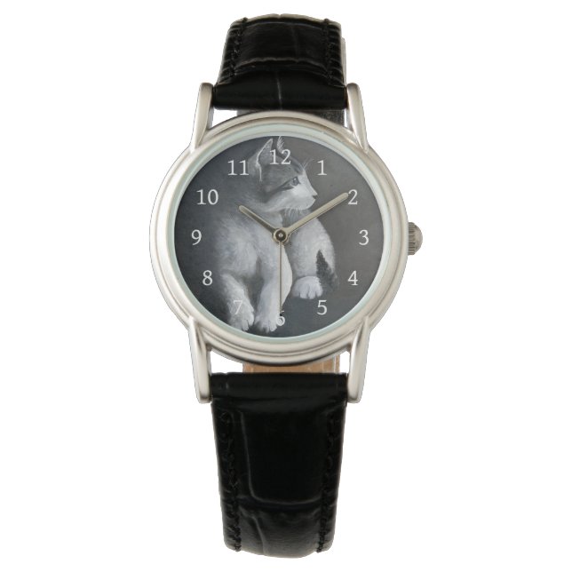 Tabby Kitten Armbandsur (Framsida)