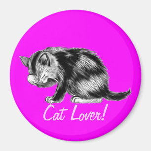 Tabby Kitten Cat-älskare Art Magnet