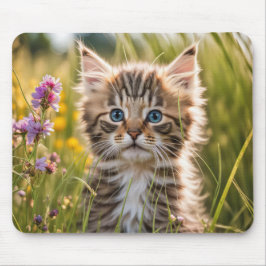 Tabby Kitten i Land Meadow Musmatta