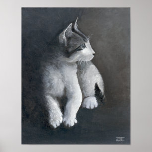 Tabby Kitten Poster