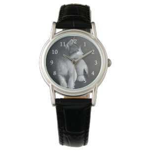 Tabby Kitten Wrist Watch Armbandsur