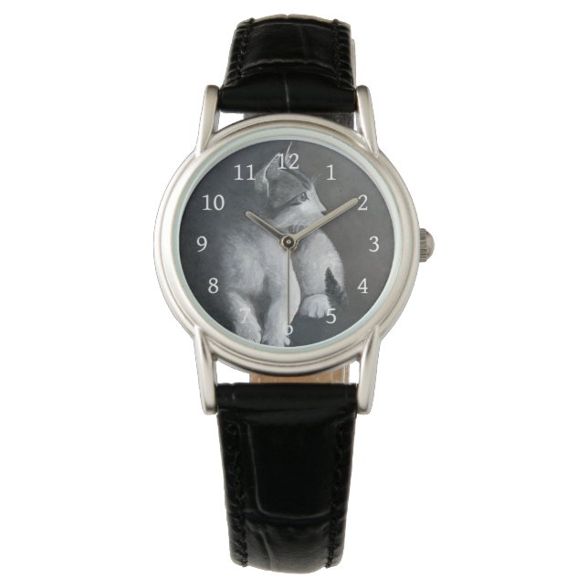 Tabby Kitten Wrist Watch Armbandsur (Framsida)
