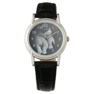 Tabby Kitten Wristwatch Armbandsur
