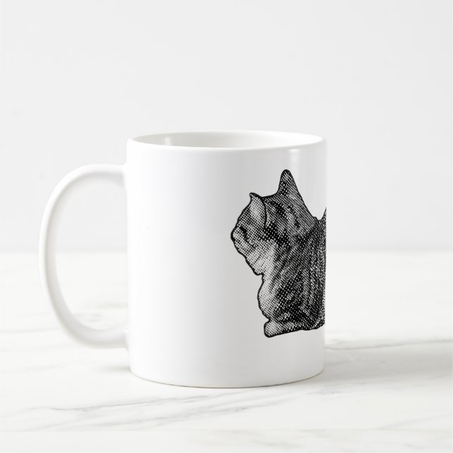 Tabby med Tassar Tuckat Kaffemugg (Vänster)