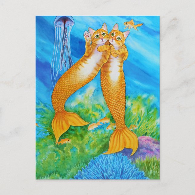 Tabby MerCats Vykort (Framsida)