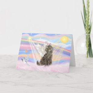 Tabby Norsk Skogkatt - Ängel Kort