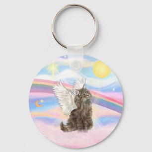 Tabby Norway Forest Cat - Angel Nyckelring