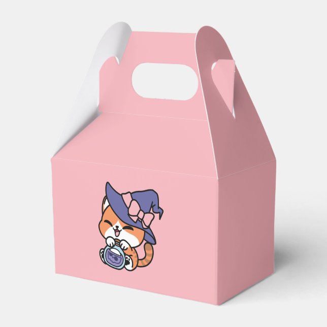 Tabby Witch Brew – Cute Halloween Cat Design Presentaskar (Framsidan Sidan)