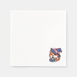 Tabby Witch Brew - Cute Halloween-kattdesign Pappersservett