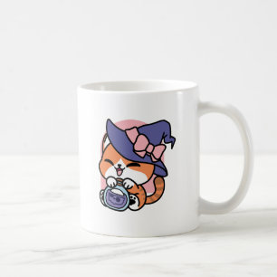 Tabby Witch Brew – Sött Halloween-kattdesign Kaffemugg