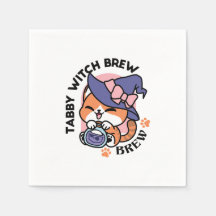 Tabby Witch Brew – Sött Halloween Kattdesign