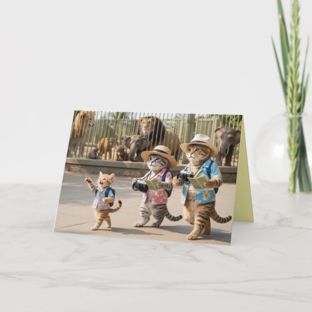 Tabby Zoo Card Kort (Framsida)