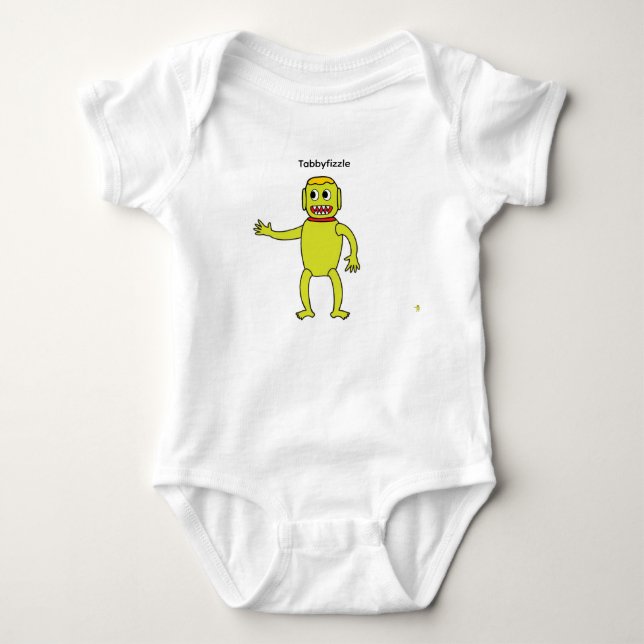 Tabbyfizzle babykroppsdräkt t shirt (Framsida)