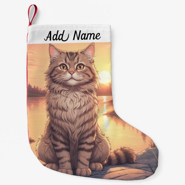 Tabbykatt Liten Julstrumpa (Framsidan)