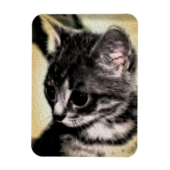 Tabbykattunge Magnet (Vertikal)