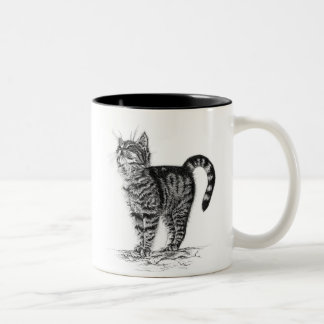 Tabbykattungemugg Två-Tonad Mugg