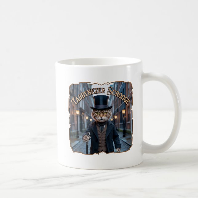 Tabbynezer Scrooge Fotografisk – Tabby Scrooge Kaffemugg (Höger)