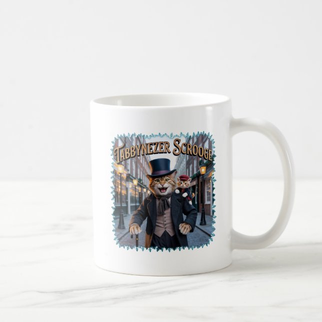 Tabbynezer Scrooge Illustration – Tabby Scrooge Kaffemugg (Höger)