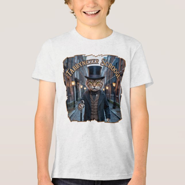 Tabbynezer Scrooge Photographic – Tabby Scrooge T Shirt (Framsida)