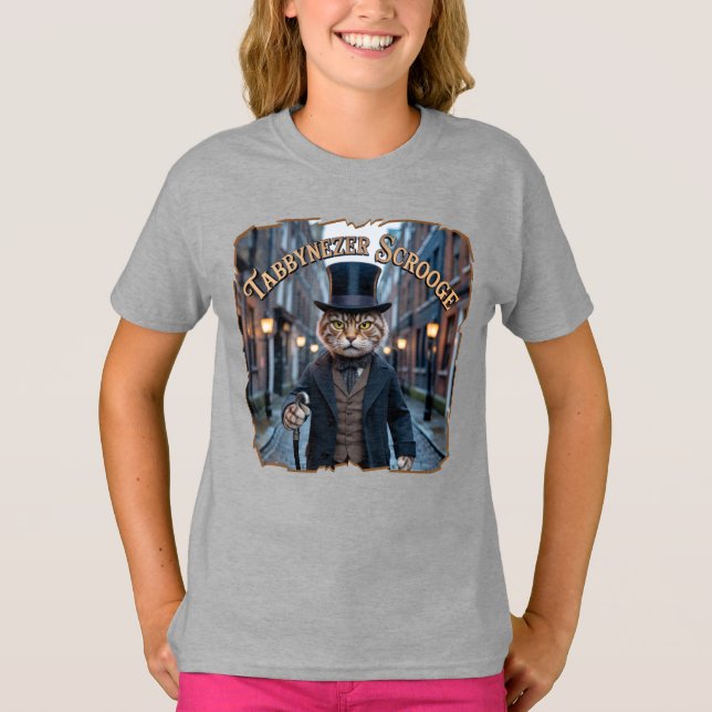 Tabbynezer Scrooge Photographic – Tabby Scrooge T Shirt (Framsida)