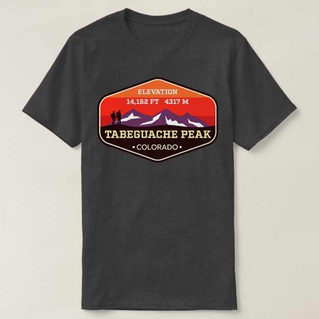 Tabeguache Maximal Colorado 14 erers bergsklättrin T Shirt (Design framsida)