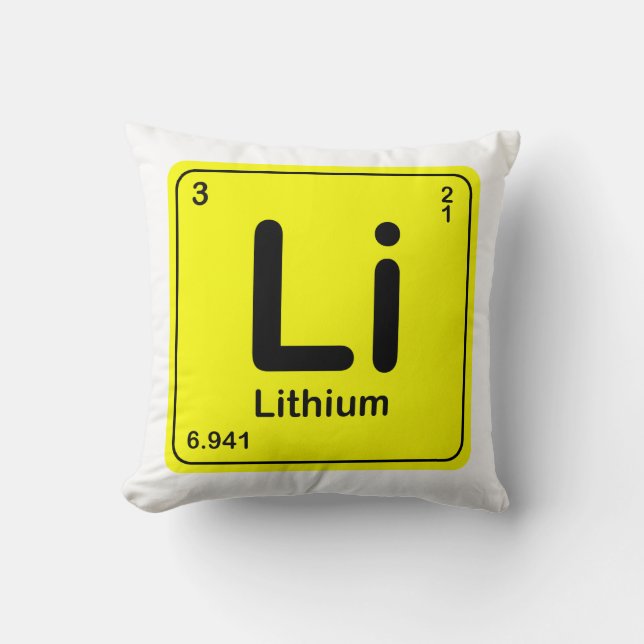 Tabela Periodica - Lithium Kudde (Framsida)