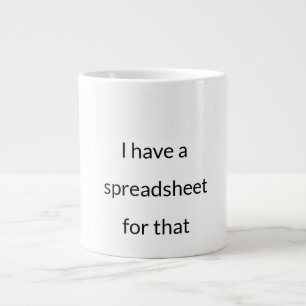 Tabelldrottning - Data Nerd Mugg Jumbo Mugg
