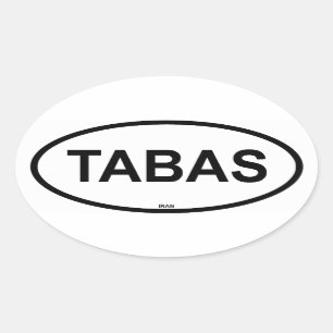 TABELLER OVALT KLISTERMÄRKE