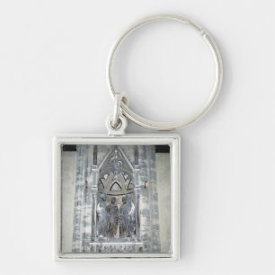 Tabernacle med fyra krönade Saints Fyrkantig Silverfärgad Nyckelring