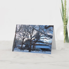 Tabernacle Morgon efter Snö - Martha's Vineyard Kort