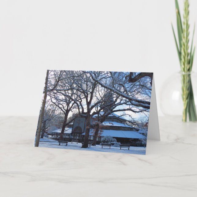 Tabernacle Morgon efter Snö - Martha's Vineyard Kort (Framsida)