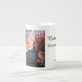 Tabernacle och Church Sunrise - Martha's Vineyard Benporslin Mugg