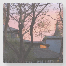 Tabernacle och Church Sunrise - Martha's Vineyard Stenunderlägg