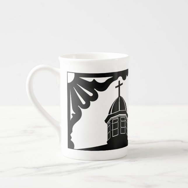 Tabernacle och Gingerbröd - Martha's Vineyard Benporslin Mugg (Vänster)