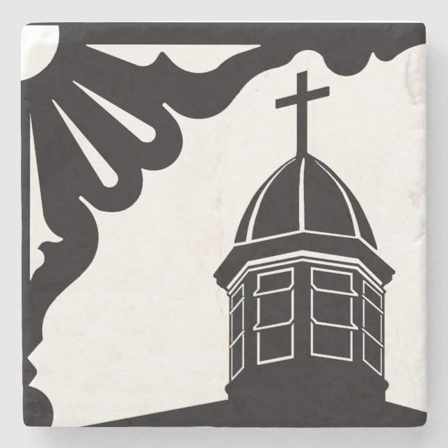 Tabernacle och Gingerbröd - Martha's Vineyard Stenunderlägg (Framsidan)