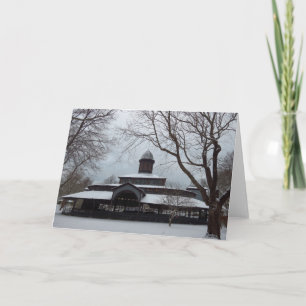 Tabernacle och Snö Grått Himlar- Martha's Vineyard Kort