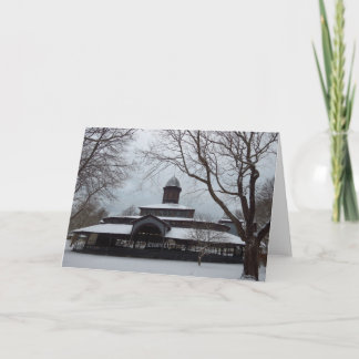 Tabernacle och Snö Grått Himlar- Martha's Vineyard Kort