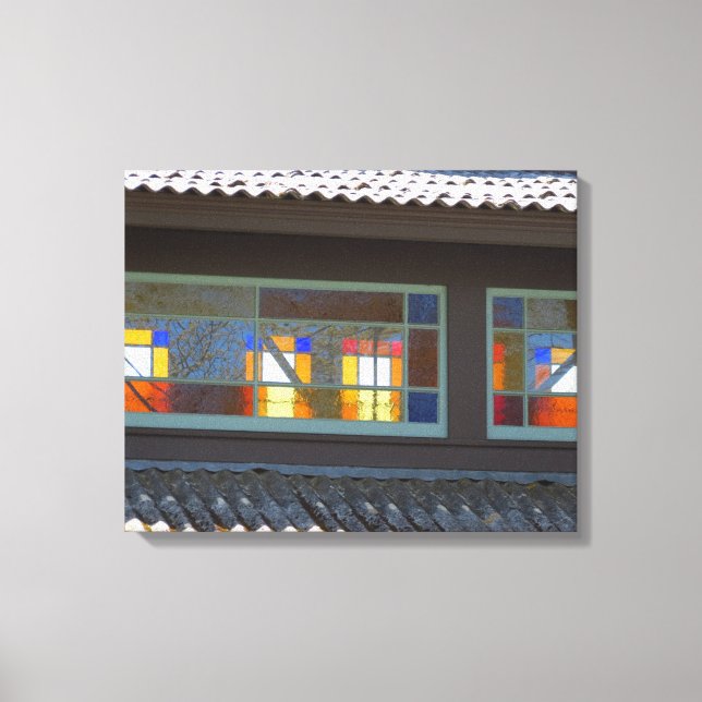 Tabernacle Stached Glass - Martha's Vineyard Canvastryck (Framsida)