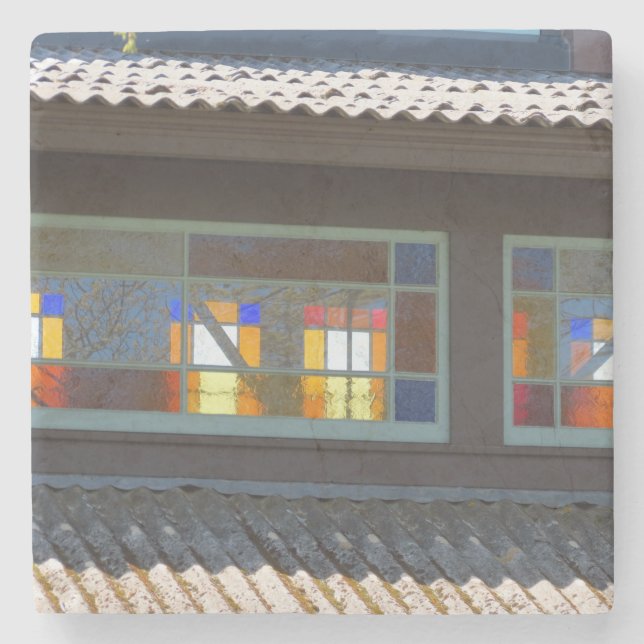 Tabernacle Stached Glass - Martha's Vineyard Stenunderlägg (Framsidan)