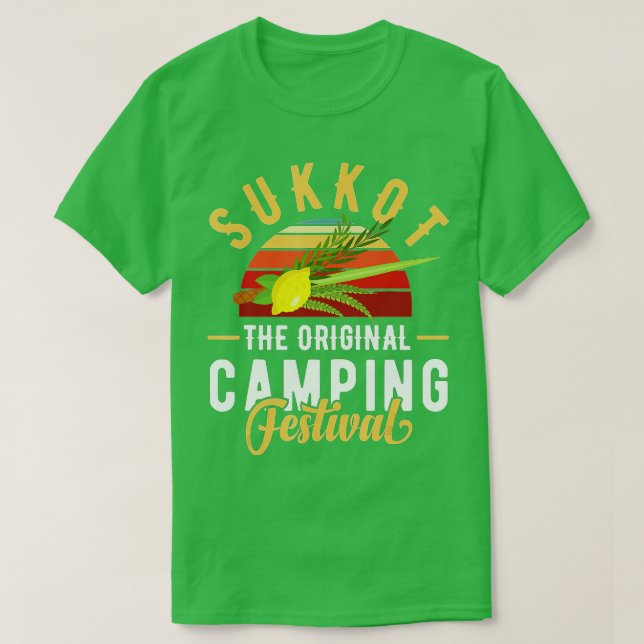 Tabernacles - och Etrog - eller Sukko - uppträdand T Shirt (Design framsida)