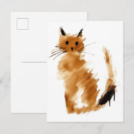Tabi katt vykort