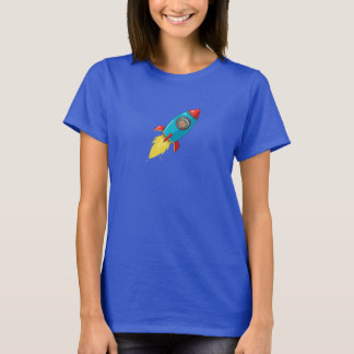 Tabitha Fink kvinna mörka raket T-shirt