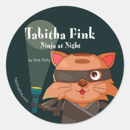 Tabitha Fink Ninja Stickers Runt Klistermärke