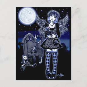 ’Tabitha’ Gothic Guardian Angel Postcard Vykort