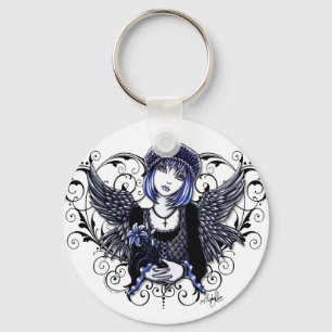 "Tabitha" gotisk skyddsängel Keychain Nyckelring