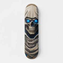 Tabla de Skate Cráneo Tenebroso Encapuchado Mini Skateboard Bräda 18,5 Cm